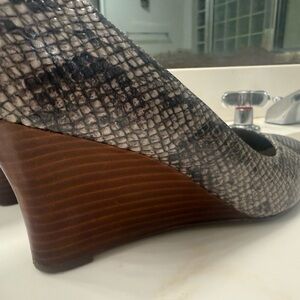 Cole Haan Snakeskin Pattern Wedges
